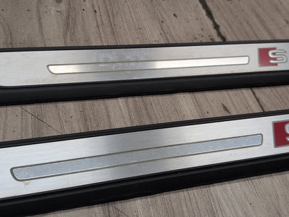 17-25 OEM AUDI A4 A5 S4 S5 Front Left Right S line Door Sill Scuff Panel SET