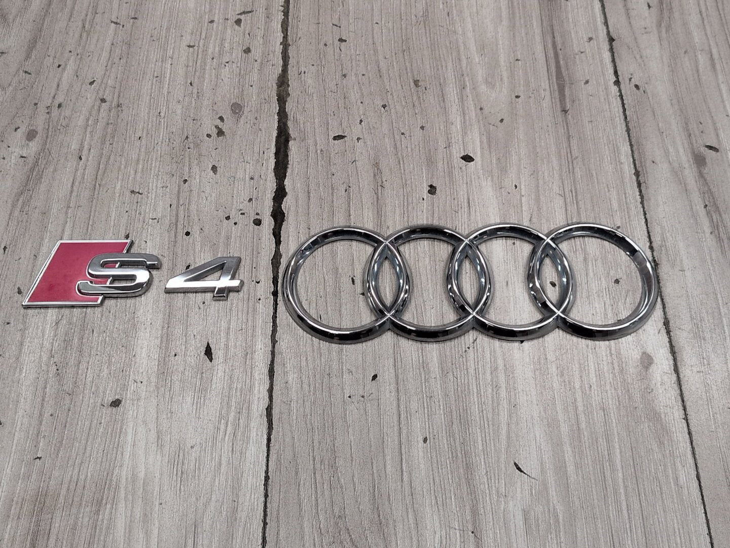 2010-2016 Audi S4 Rear Liftgate Trunk Lid Emblem Badge SET PN: 8D0853737G