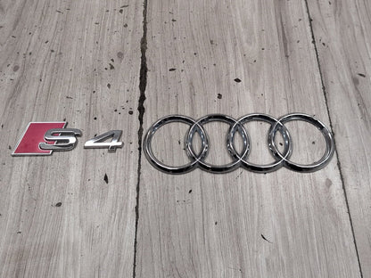 2010-2016 Audi S4 Rear Liftgate Trunk Lid Emblem Badge SET PN: 8D0853737G