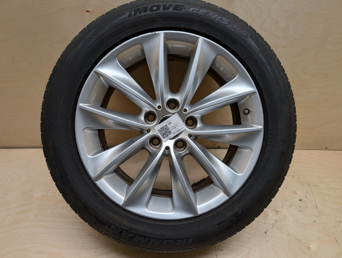 11-18 OEM BMW F25 F26 X3 X4 Alloy Rim Wheel 18x8" ET43 V Spoke Style 307