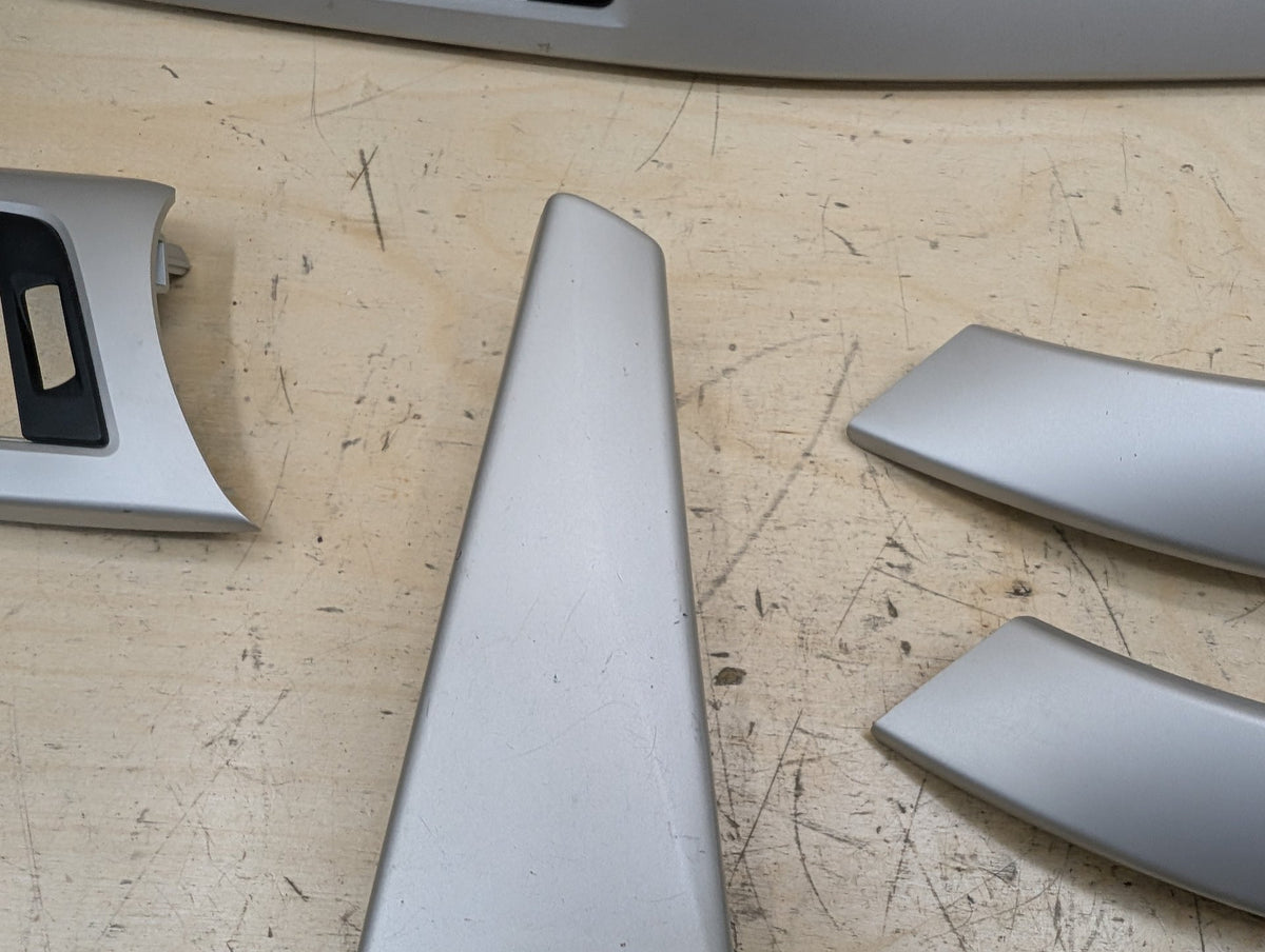 *NOTE 2012-18 BMW F30 Front Rear Left Right Dash Interior Trims SET Satin Silver