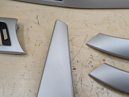 *NOTE 2012-18 BMW F30 Front Rear Left Right Dash Interior Trims SET Satin Silver