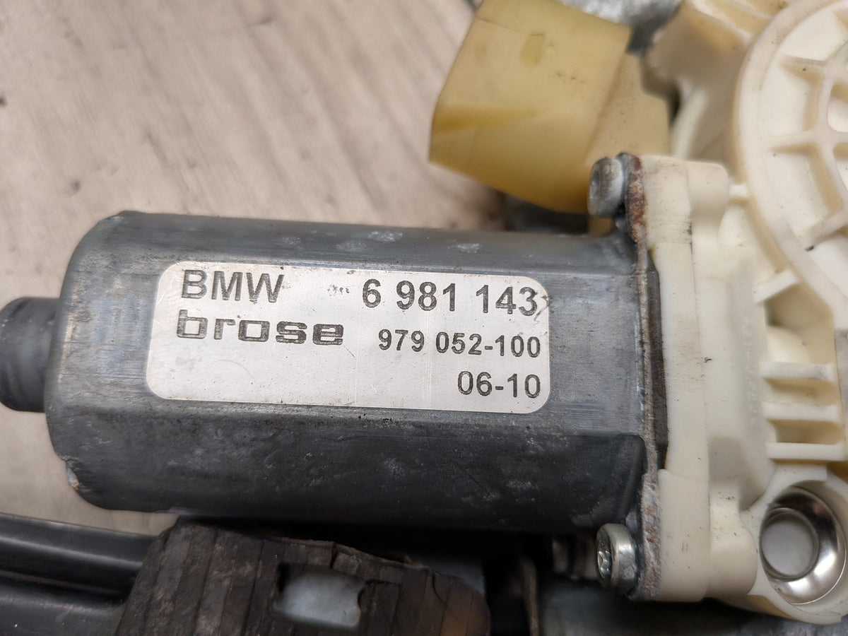 2004-2010 BMW M6 E64 Front Left Driver Door Window Glass Regulator w/ Motor 6981143 OEM
