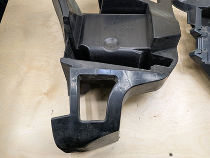 15-19 OEM BMW F16 X6 Rear Left Driver Bumper Supports Brackets Mounts Guide PAIR