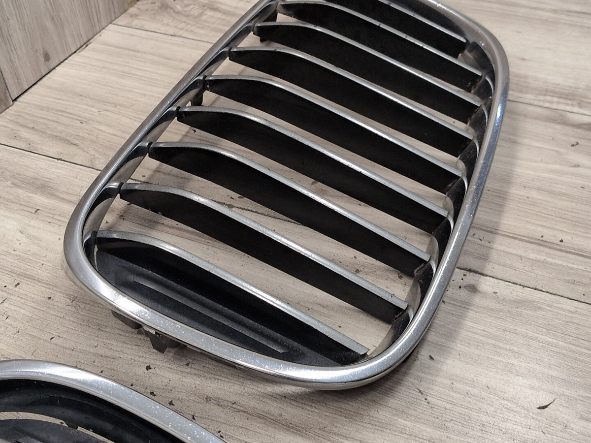 16-19 OEM BMW G11 G12 740 750 Front Left Right Upper Bumper Kidney Grilles SET
