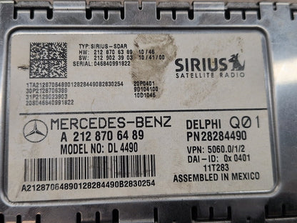 10-17 OEM Mercedes-Benz E550 W212 Surius Satellite Radio Receiver Module