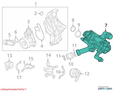 OEM BMW G01 G05 G20 G30 G42 M340 M440 Engine B58C Heat Management Module 8642559