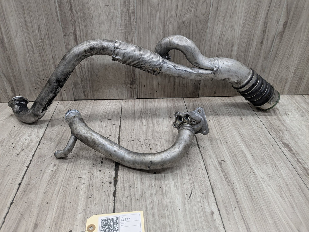 2007-2013 BMW E92 335i N54B30A Engine Motor Turbo Charger Tube Pipe SET 7556551