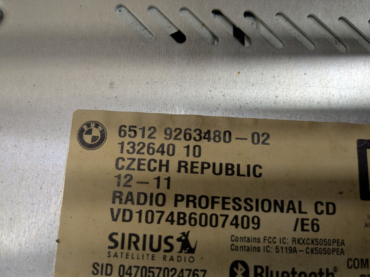2007-2013 BMW 328i E92 Radio CD Player 9263480 OEM