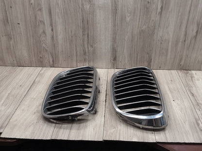 16-19 OEM BMW G11 G12 740 750 Front Left Right Upper Bumper Kidney Grilles SET