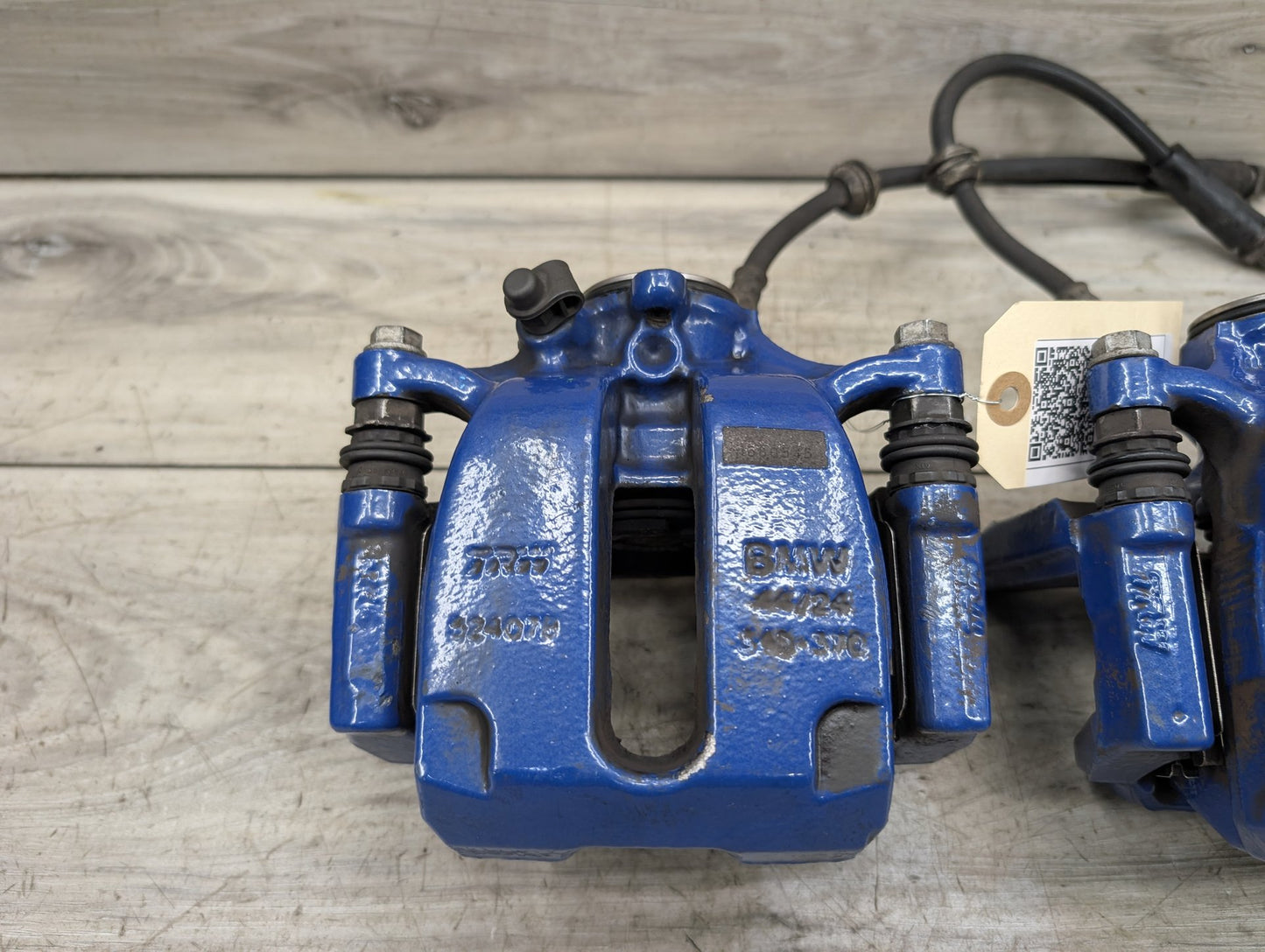 2018-2024 BMW X3 G01 Rear Left Right Brake Caliper SET 34216887409 18-24 OEM BMW G01 G02 X3 X4 30 M40 REAR Left Right Brake Calipers BREMBO Blue