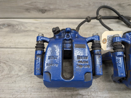 2018-2024 BMW X3 G01 Rear Left Right Brake Caliper SET 34216887409 18-24 OEM BMW G01 G02 X3 X4 30 M40 REAR Left Right Brake Calipers BREMBO Blue