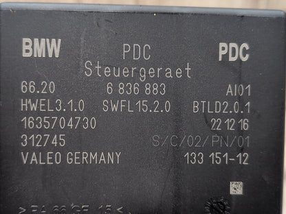 2014 - 2018 BMW X5 F85 PDC Park Assist Control Module 6836883 S63B44T2
