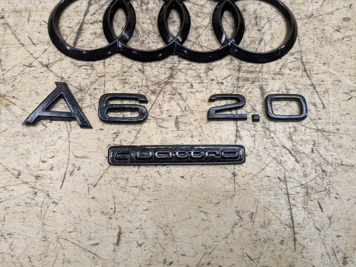 2012-2018 Audi A6 C7 Rear Emblem Badge Symbol Logo SET 4G5853742 OEM