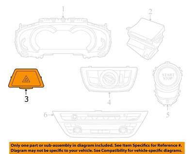 OEM BMW F90 G12 G30 Door Lock Emergency Hazard Warning Flasher Control Switch