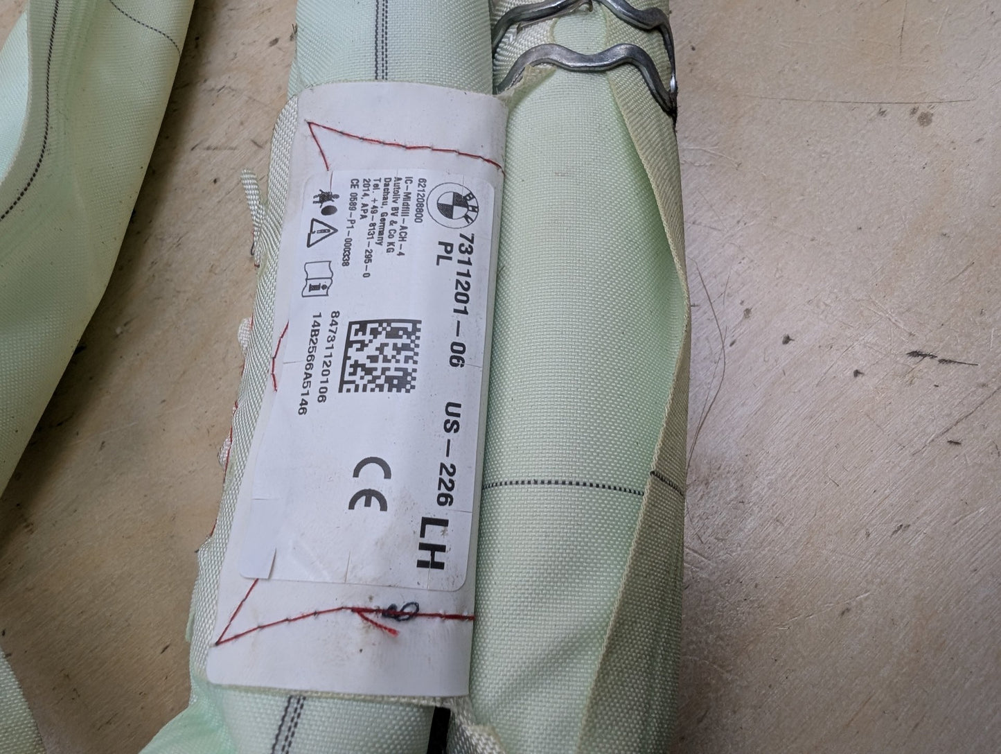 OEM BMW F30 F36 F80 M3 328 335 435 Left Driver Roof Head Curtain Air Bag Airbag