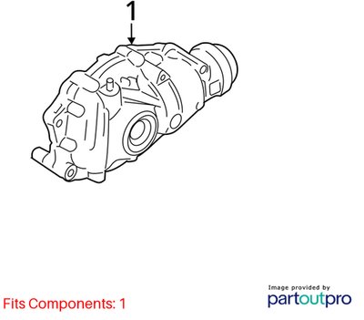 OEM BMW G14 G15 G30 530 540 840 xDrive Front Differential Axle Carrier AT 2.93