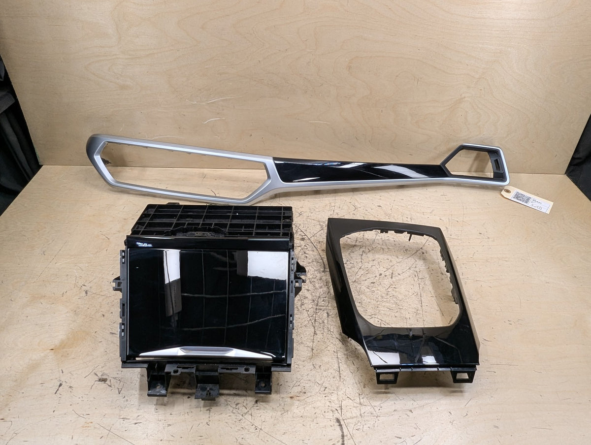 OEM BMW G20 330 Central Console Dash Wood High Gloss Interior Trim SET