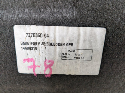 2012-2018 BMW M6 F06 Rear Trunk Cargo Floor Carpet Spare Tire Cover 7276360