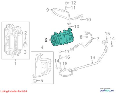 OEM BMW F97 G01 G20 G22 G23 G26 G42 G80 G82 AC Compressor Clutch A/C Pump Pulley