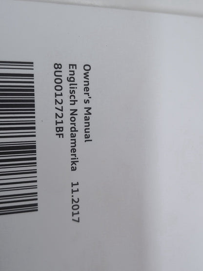 2015-2018 Audi Q3 8U - Owners Instruction Manual Book SET PN: 8U1012721NB