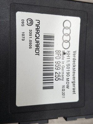 2008-2017 Audi S5 8T Convertible Top Control Module 8F0959255 OEM