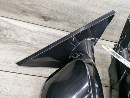 2008-2013 BMW 128i E82 Front Left Right Side Mirror Assembly BlackSET 7268305