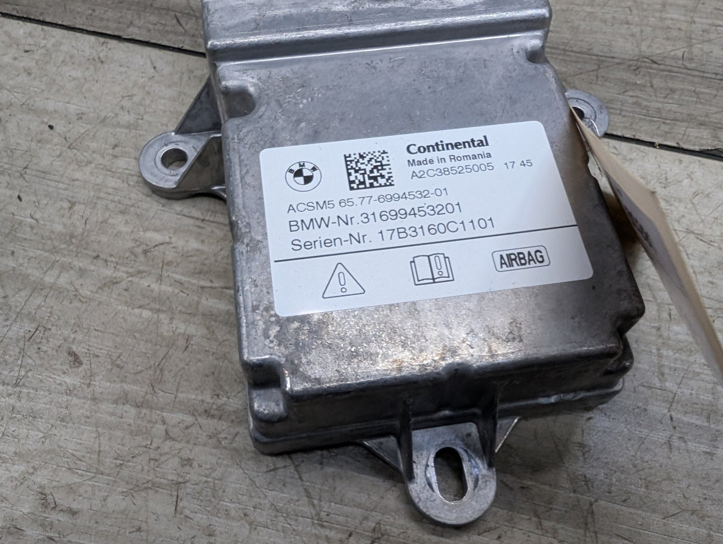 2017-2023 BMW 530i G30 SRS Airbag Air Bag Module 6994532