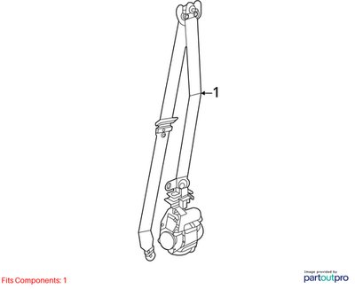 OEM BMW G20 G26 G80 M3 Front Right Passenger Seat Belt Retractor Black 9460976