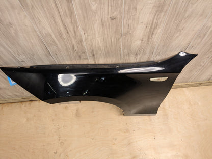08-13 BMW E82 E88 128i 135i Left Driver Fender Panel Black SCHWARZ II 668
