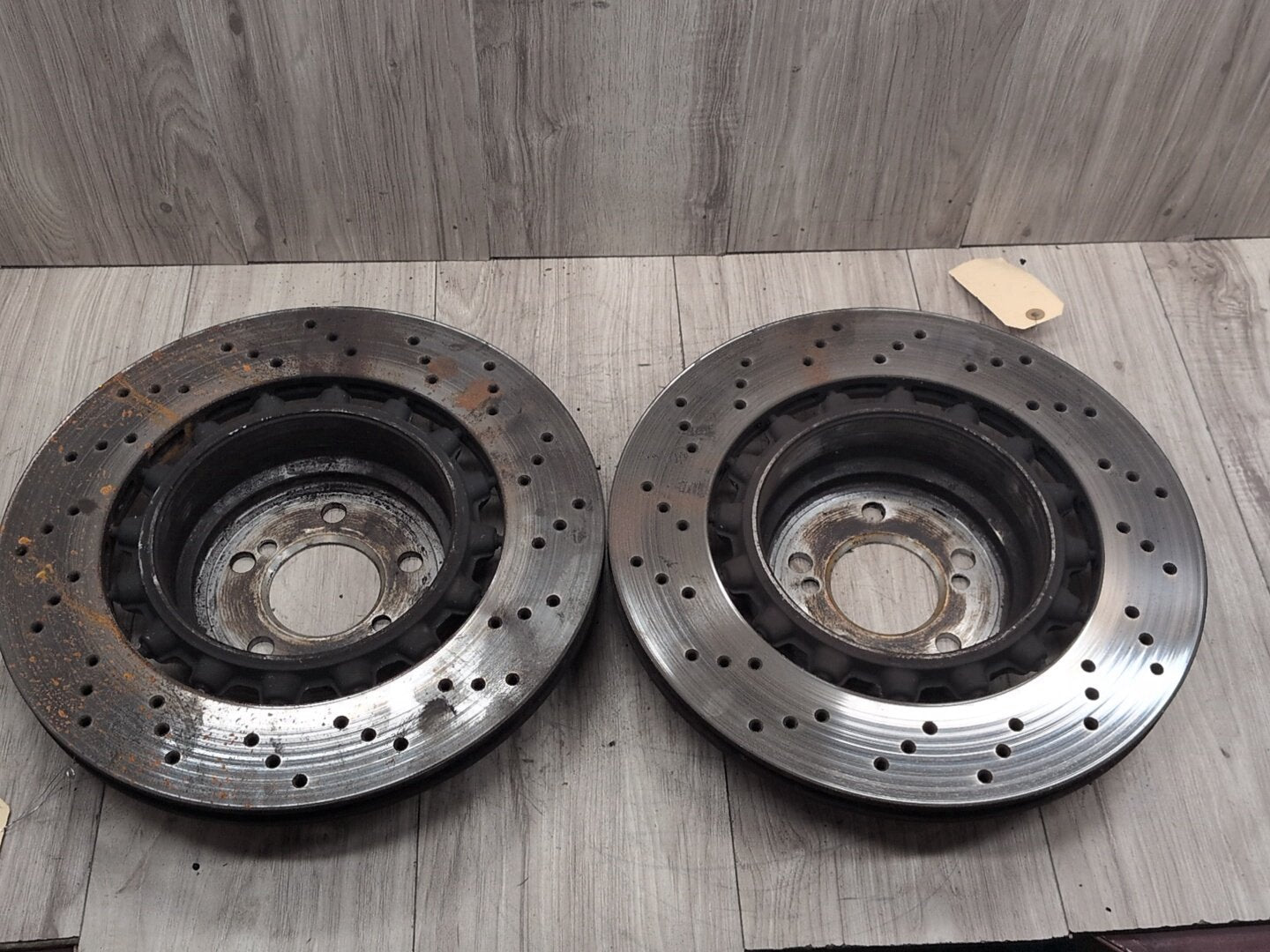 2014 - 2018 BMW X5 F85 Rear Left Right Brake Disc Rotors SET 2284903 S63B44T2