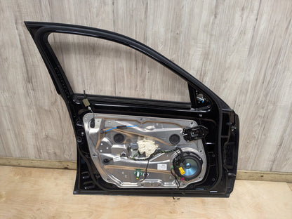 10-16 Mercedes-Benz Sedan W212 Front Left Driver Door Shell Panel Black 040