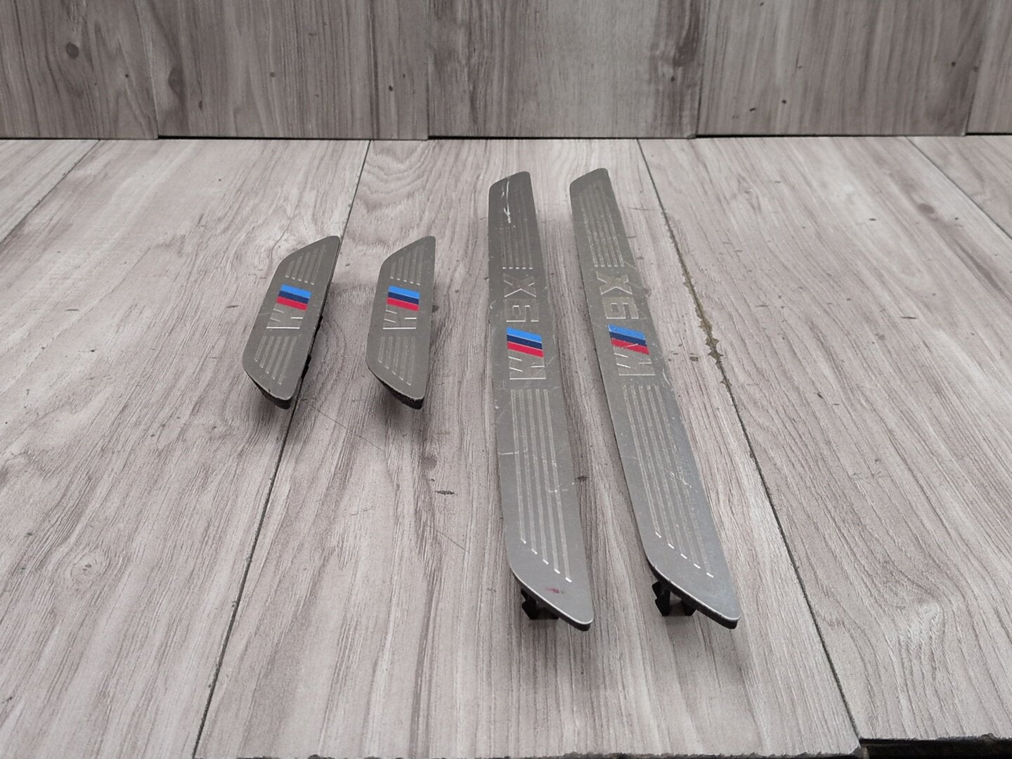 2015 - 2019 BMW X6 F86 Front Rear Left Right Scuff Plate Door Sill SET 7370423 S63B44T2