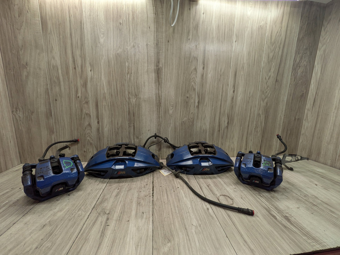 17-23 OEM BMW G30 530 540 M550 Front Rear Left Right Brake Calipers SET Blue