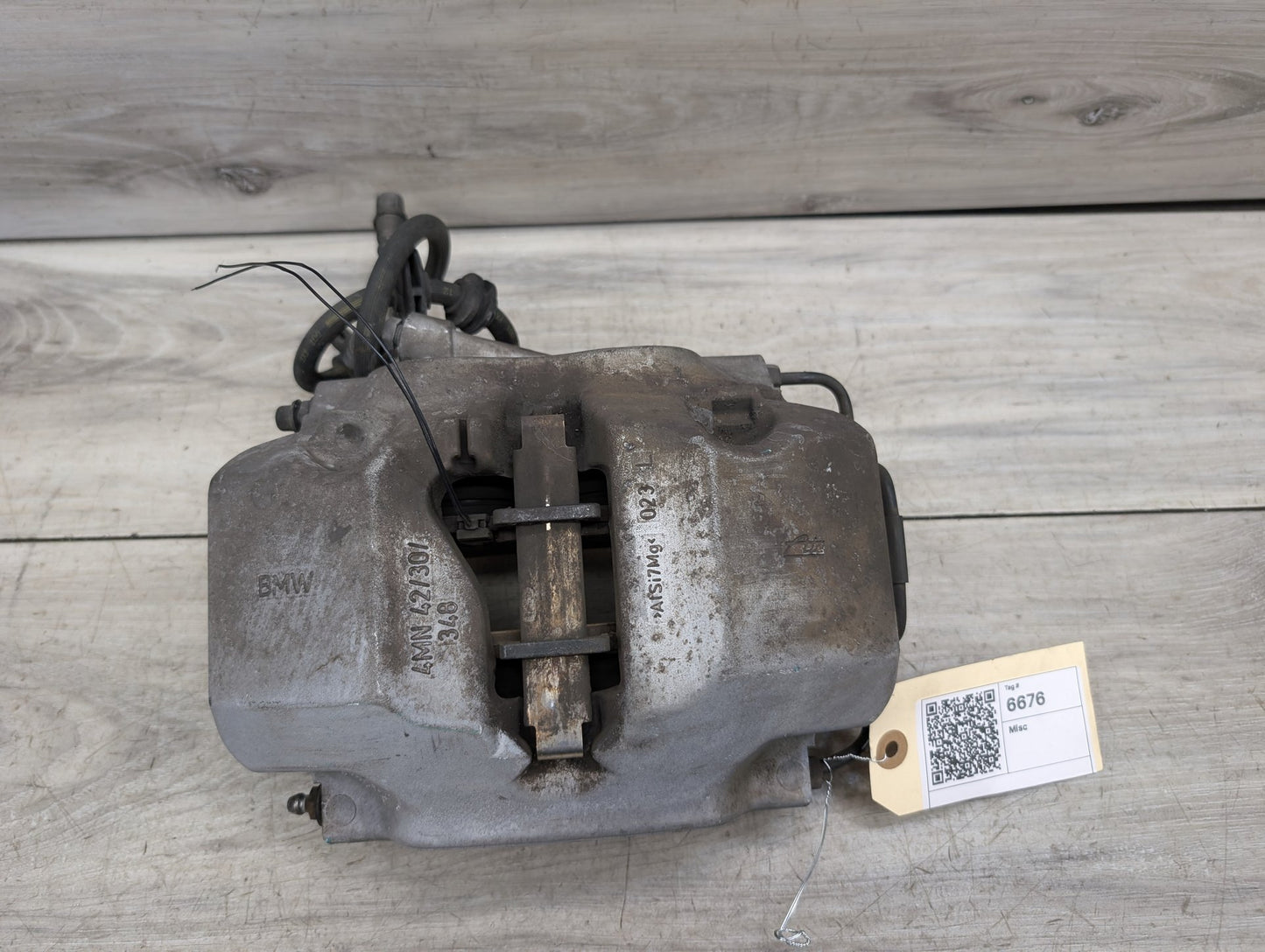 17-20 OEM BMW G11 G12 G30 540 740 750 Front Left Driver Brake Caliper Gray