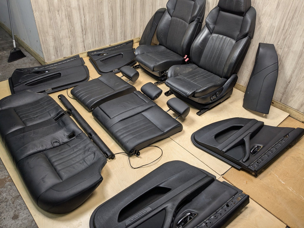 11-13 OEM BMW F10 M5 Front Rear Left Right Interior Seats Door Panels BLACK