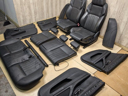 11-13 OEM BMW F10 M5 Front Rear Left Right Interior Seats Door Panels BLACK