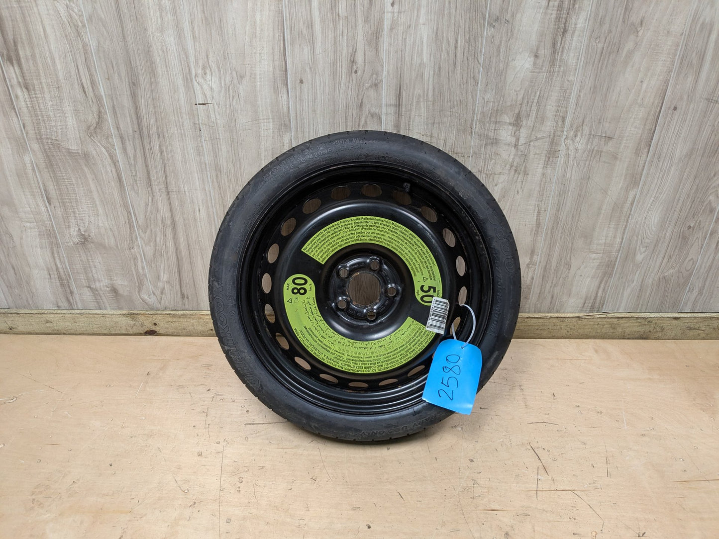 2013 - 2017 Audi S5 8T Emergency Spare Wheel Rim Tire 8T074303828128L4 CTUB