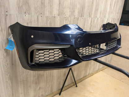 18-20 OEM BMW G30 530 540 M550 M SPORT Front Bumper Cover Panel w Grilles Black
