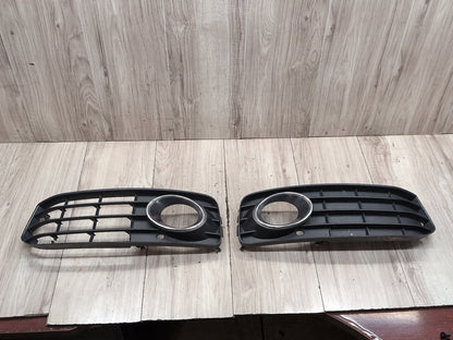 2008-2017 Audi S5 8T Front Left Right Center Bumper Cover Grilles SET 8t0807682D