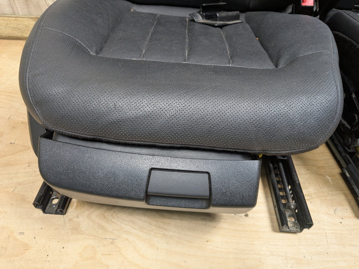 10-13 Mercedes-Benz E550 W212 Front Driver Passenger Seat Assemblys SET Black