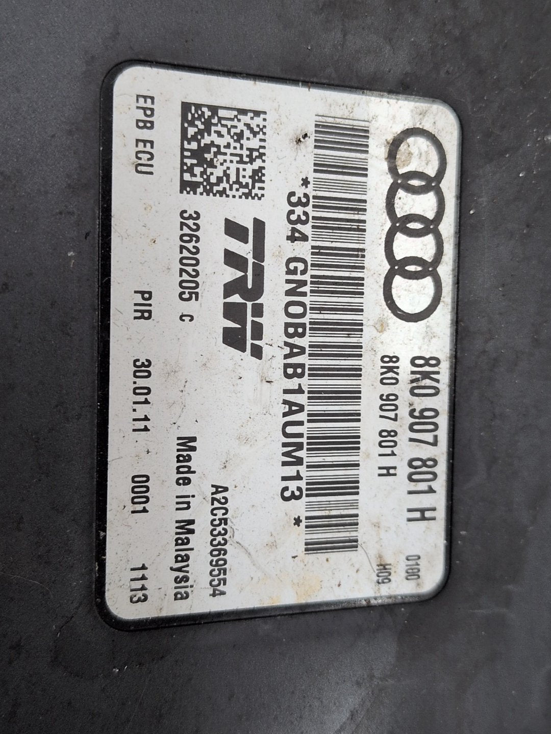 2008-2017 Audi S5 8T Electric Emergency Parking Brake Module 8K0907801H