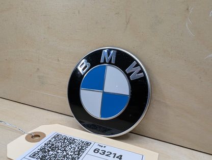 OEM BMW E90 F02 F22 F30 F32 F36 F80 F87 M3 M4 Rear Trunk Lid Round Emblem 74mm