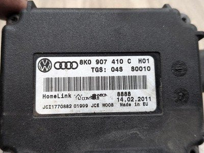 2011 Audi S5 8T B8 Garage Door Opener Control Module PN: 8K0907410C