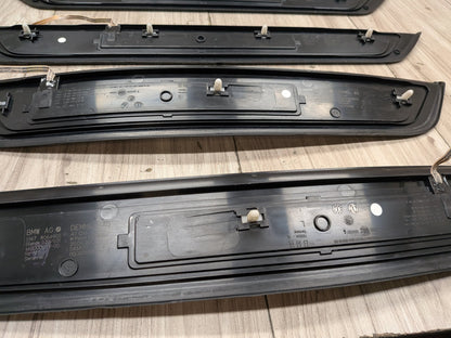 2017-2023 BMW M550i G30 Front Rear Left Right Scuff Plate Door Sill SET 8064905 OEM