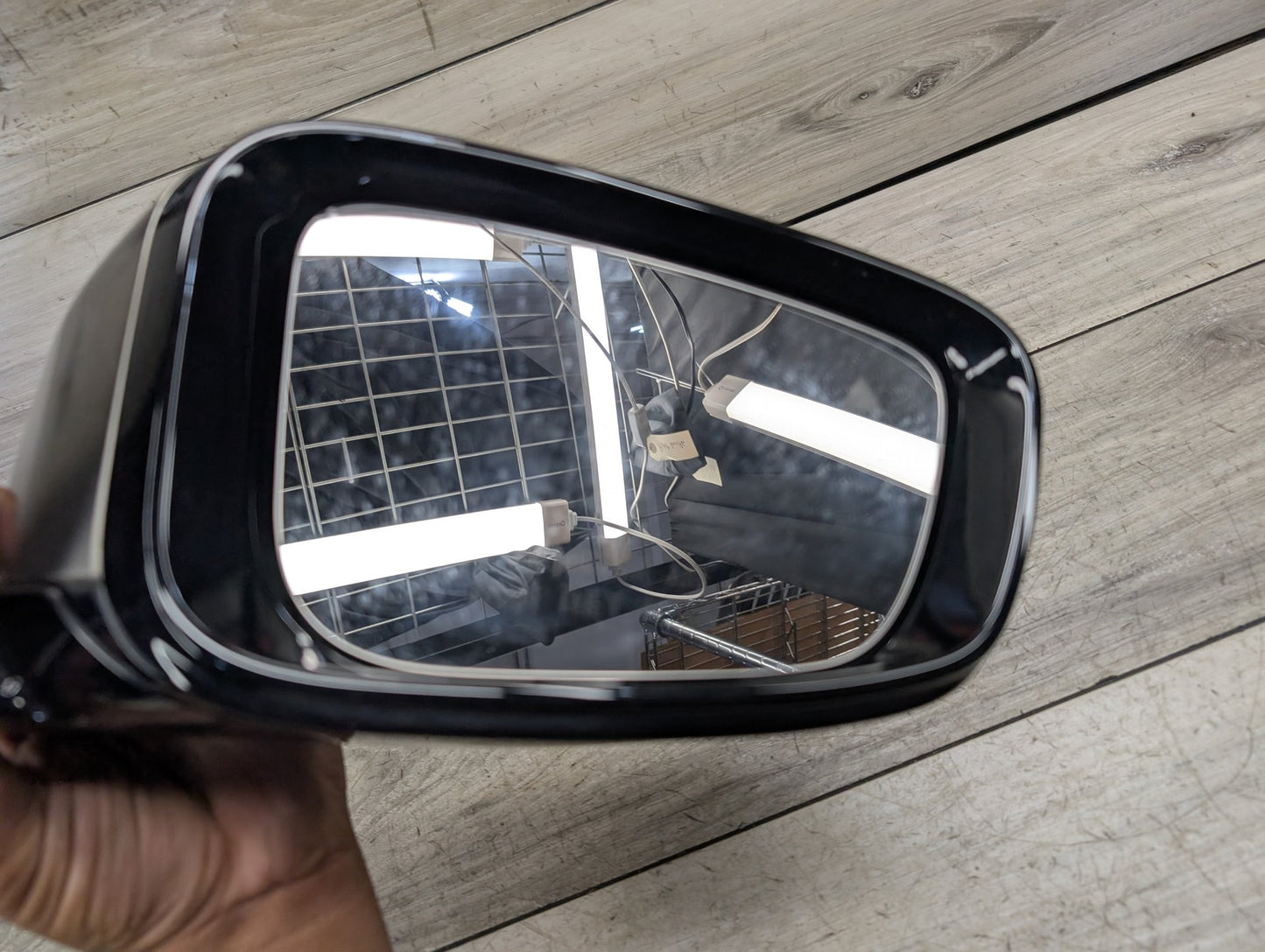17-23 OEM BMW G30 530 540 M550 Right Passenger Side Mirror Blind Spot SHADOW GLOSS