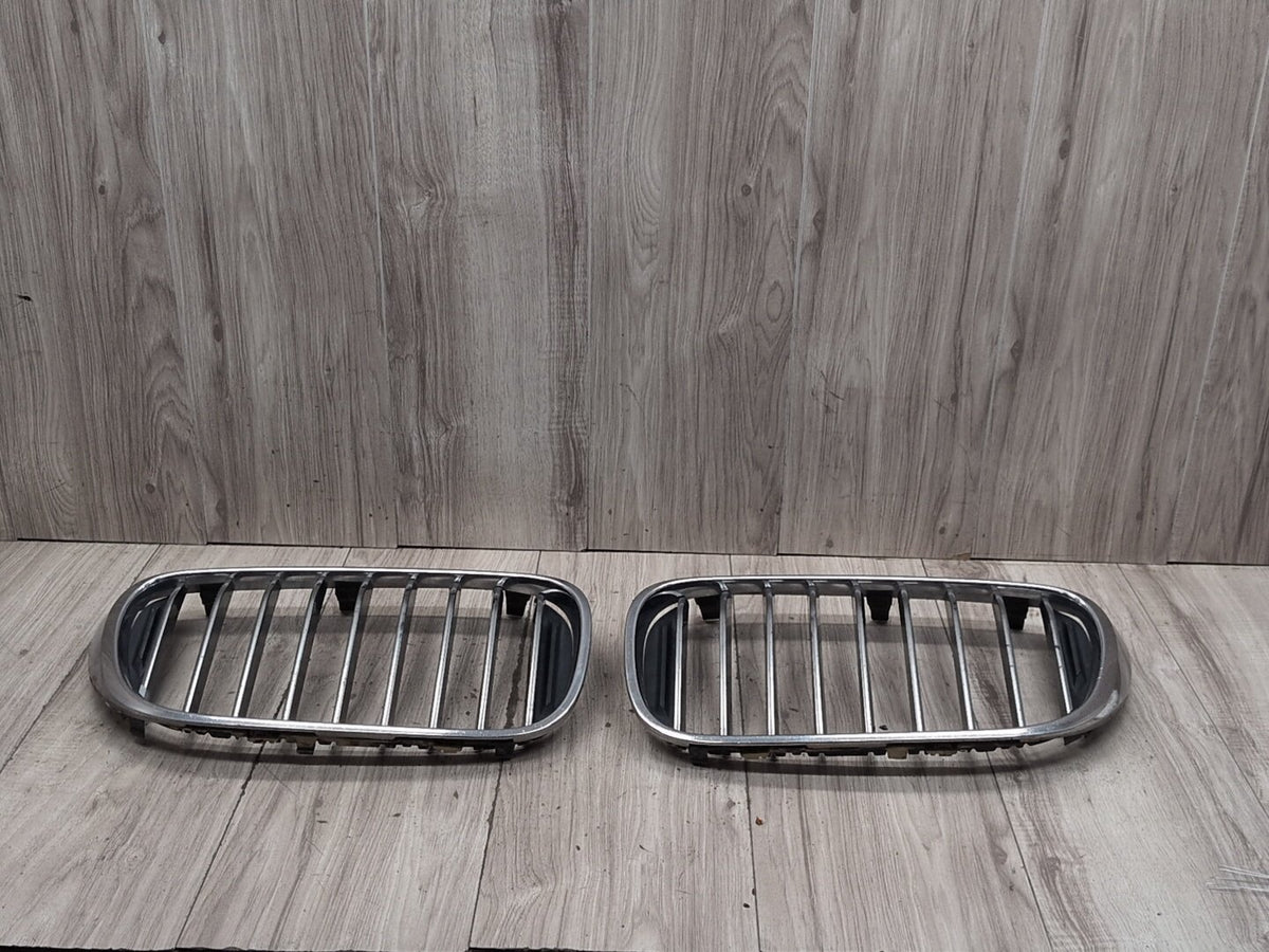 16-19 OEM BMW G11 G12 740 750 Front Left Right Upper Bumper Kidney Grilles SET