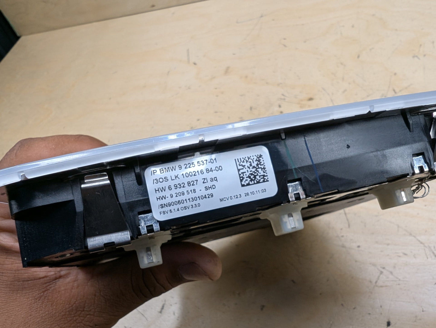 2006-2011 BMW 328i E90 Headliner Overhead Dome Light Switch Module 9225537