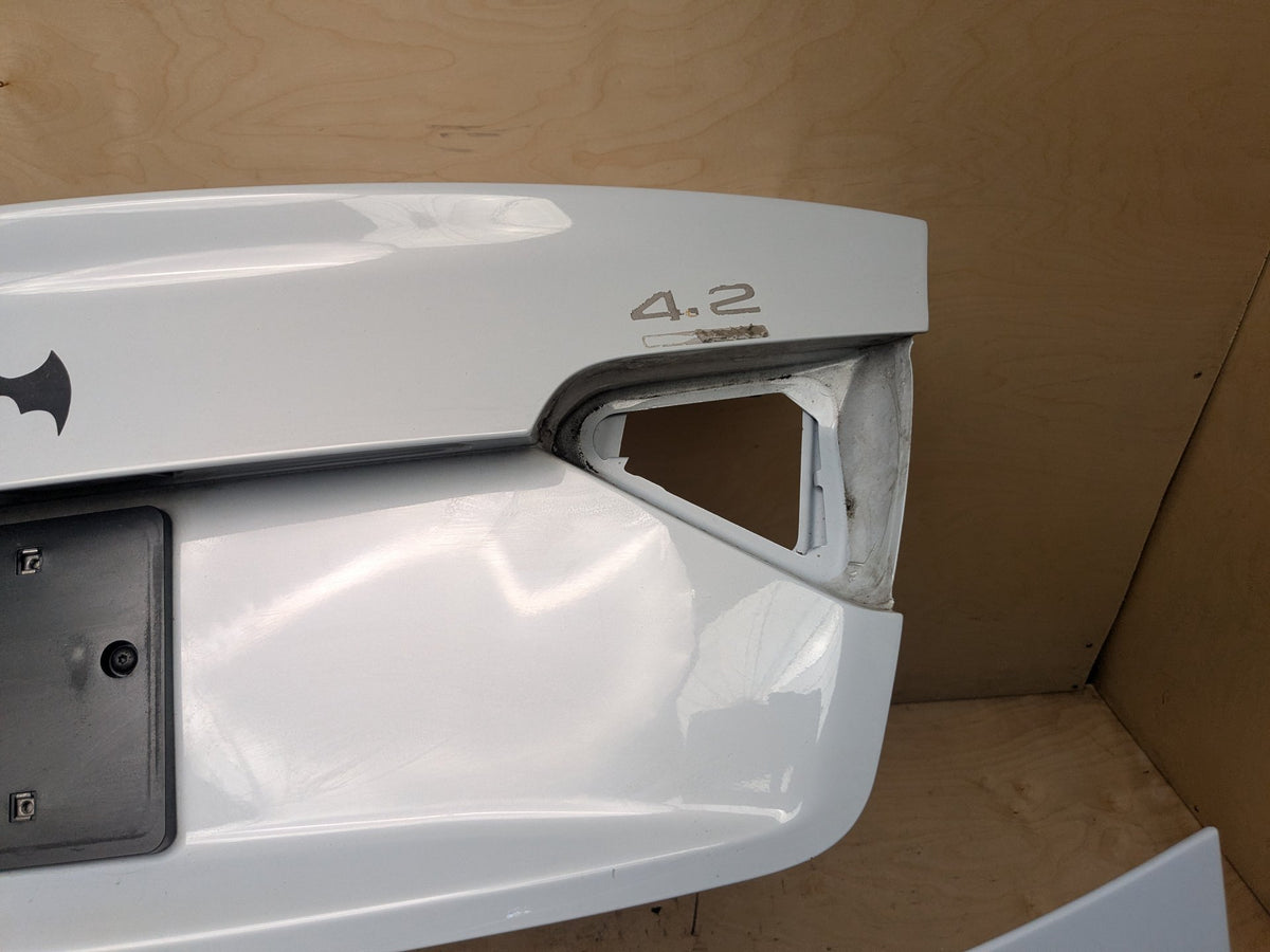 2013-2015 Audi RS5 8T Trunk Lid Shell Panel w/ Bracket & Spoiler Grey M1/Y7F