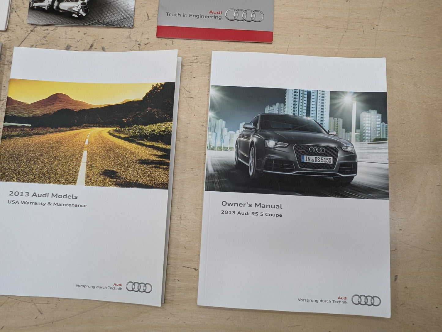 2011-2017 Audi RS5 8T - Owners Instruction Manual Book SET PN: